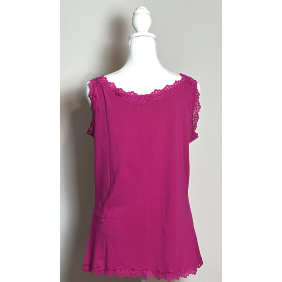 Christopher & Banks Women's Magenta Tank Cami Top Size M - Picture 16 of 16